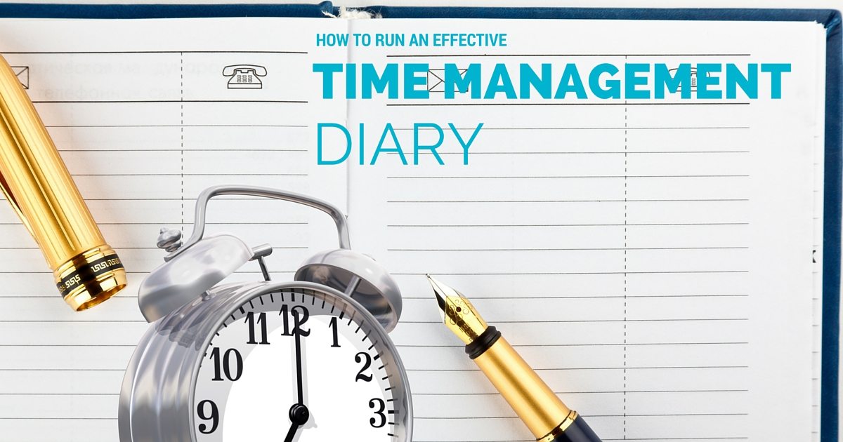 How to run an effective time management diary