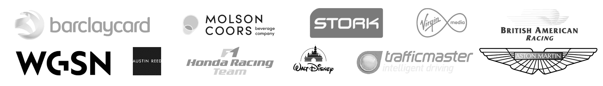 Company Logos including Walt Disney, Virgin Media and more