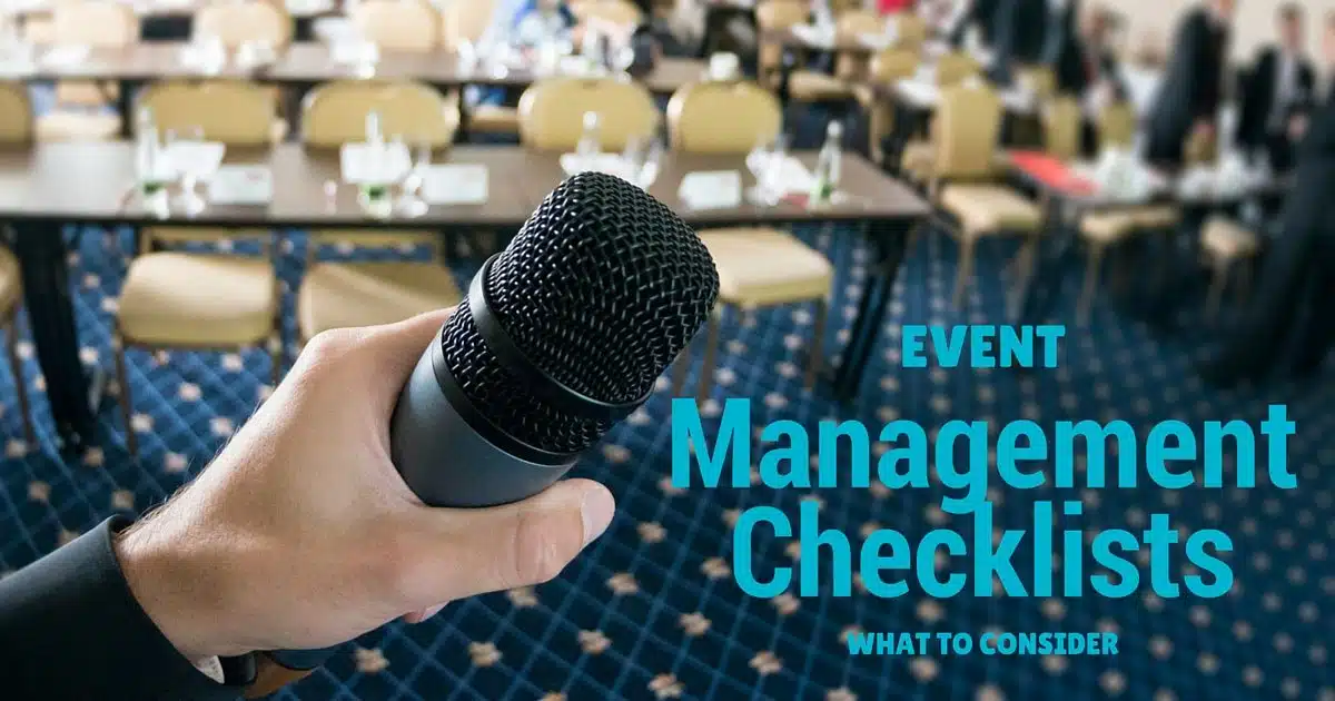 What to consider in your event management checklist